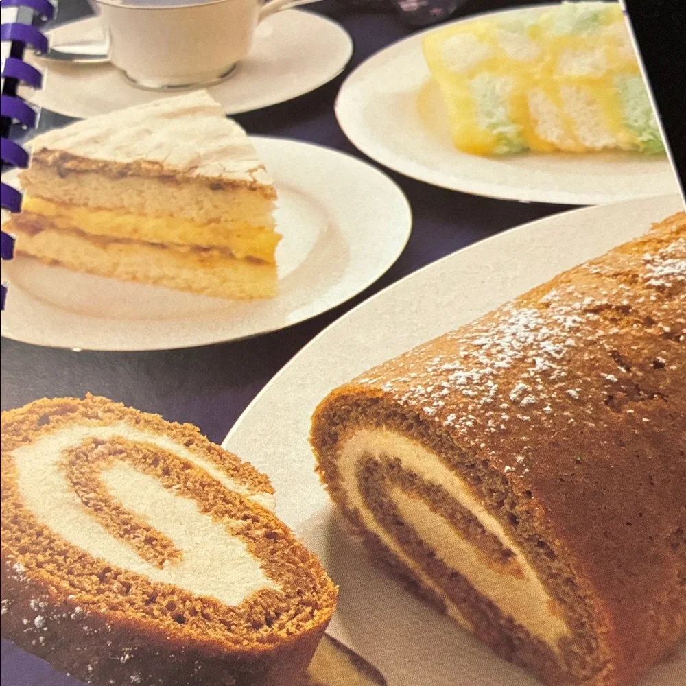 Vintage Company’s coming Desserts Cookbook by Jean Paré - Purple Cover